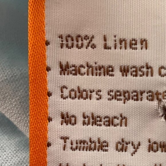 Fridaze XL Linen Aqua Light Blue Button Tunic Shirt 3/4 Sleeves Minimalist Coast - Picture 12 of 13